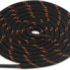 Round Black Orange Shoelace for Sneakers