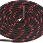 Round Black Red Shoelace for Sneakers