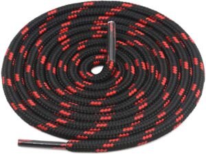 Round Black Red Shoelace for Sneakers