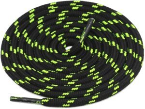 Round Black Fluorescent Shoelace for Sneakers