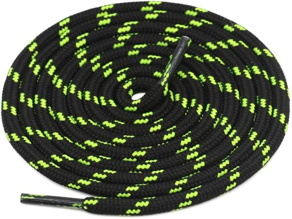 Round Black Fluorescent Shoelace for Sneakers