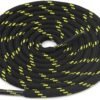 Round Black Yellow Shoelace for Sneakers