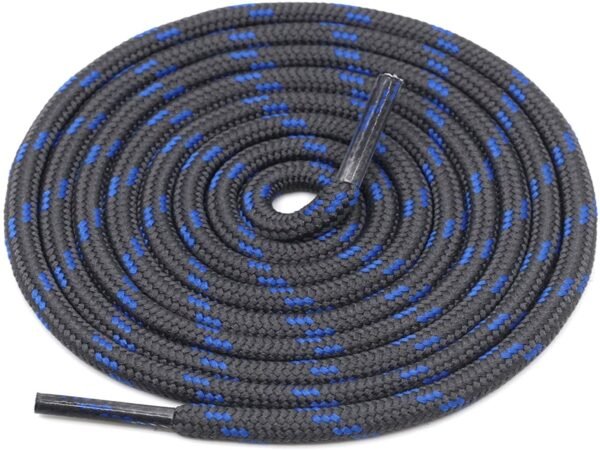 Round Grey Blue Shoelace for Sneakers