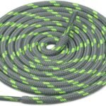 Round Grey Green Shoelace for Sneakers