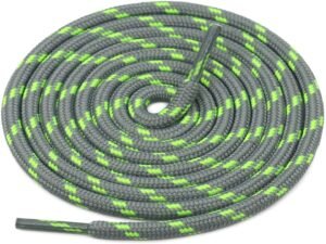 Round Grey Green Shoelace for Sneakers