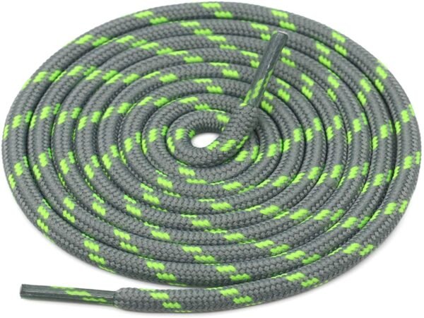Round Grey Green Shoelace for Sneakers